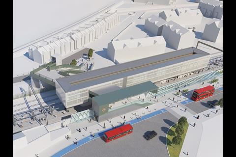 Old Oak Common Lane station would be situated about 350 m west of the HS2 and Elizabeth Line station, between Old Oak Common and Midland Terrace.